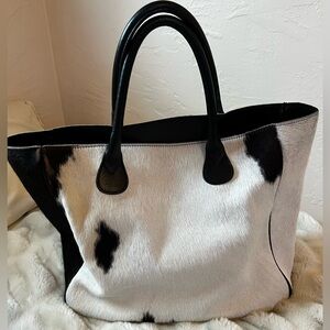Mark & Graham Telluride Handbag in the cowhide style
